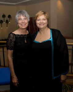 Kat and Cathy Church at her Induction into the Scuba Diving Hall of Fame in 2007