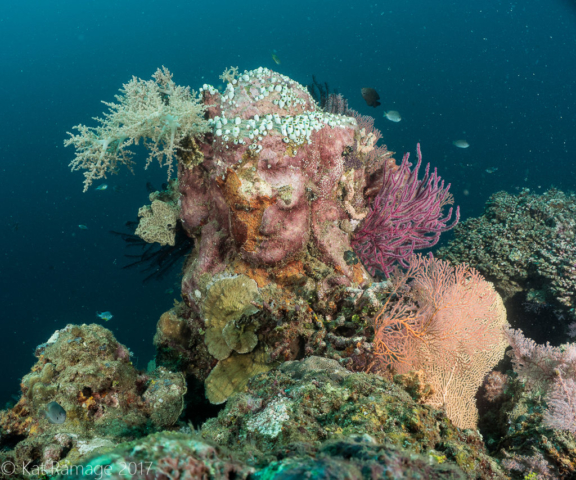 Temple Garden, underwater statue, Pemuteran, Bali, Indonesia